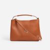 Tasker Og Tilbehor Flattered | Harper Grande Handtaske Laeder Cognac