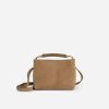 Tasker Og Tilbehor Flattered | Hedda Mini Handtaske Ruskind Sand